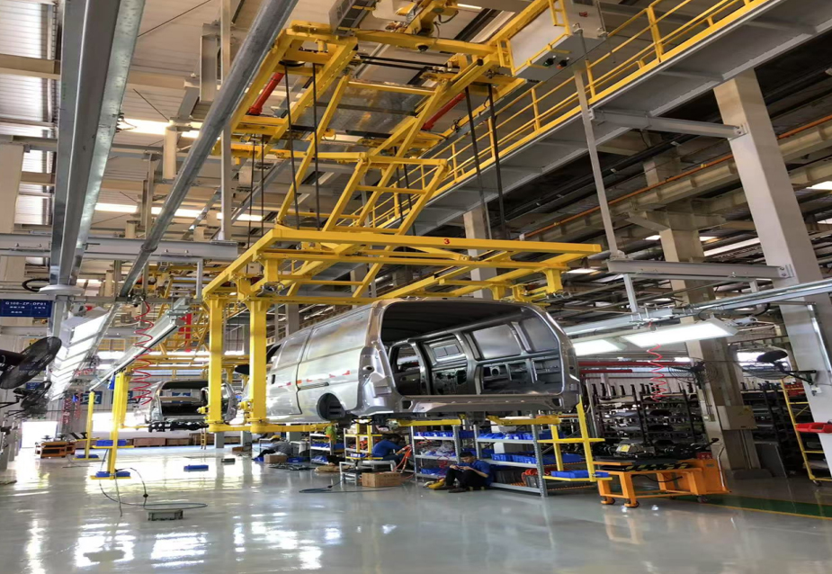 G100&G100P電動(dòng)物流車開(kāi)發(fā)項(xiàng)目總裝裝配線